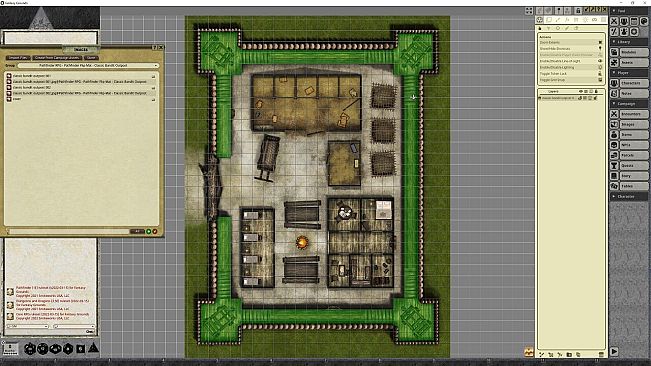 Fantasy Grounds - Pathfinder RPG - Pathfinder Flip-Mat - Classic Bandit Outpost