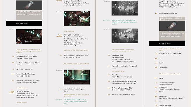 OPUS: Echo of Starsong Official Game Script -Vol.2-