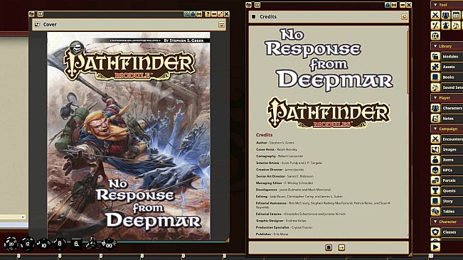 Fantasy Grounds - Pathfinder RPG - Pathfinder Module: No Response from Deepmar