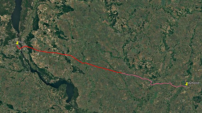 ZDSimulator - Kyiv-Myrhorod Route