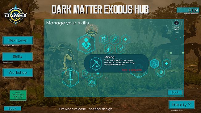 DAMex : DArk Matter Exodus