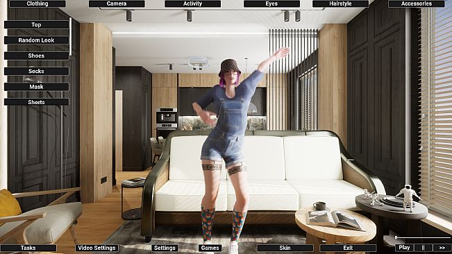 Virtual Girlfriend Lia - Overalls