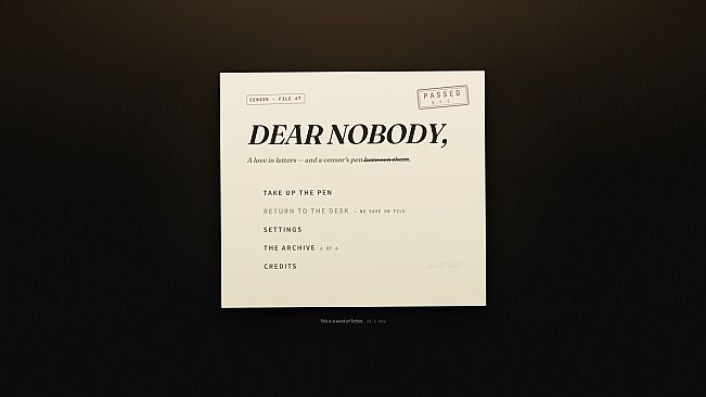 Dear Nobody