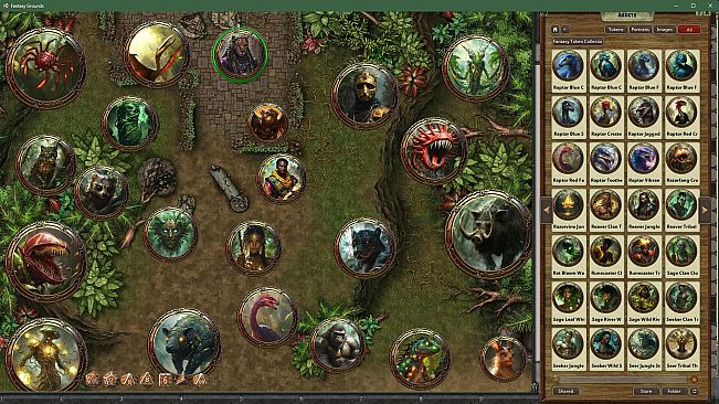 Fantasy Grounds - Fantasy Token Collection - Jungle Denizens 01