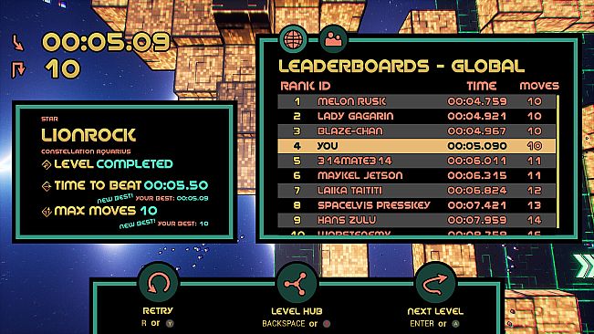 Blaze in Space: Beat a-Maze