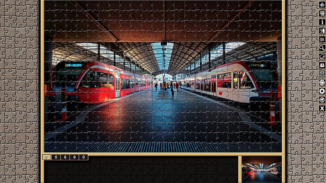 Pixel Puzzles Traditional Jigsaws Pack: Locomotive