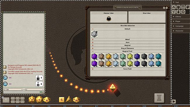 Fantasy Grounds - Magical Trails Dice Pack