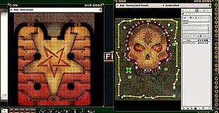 Fantasy Grounds - Pathfinder RPG - Pathfinder Flip-Mat: Temples Multi-Pack