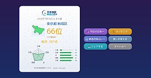 日本地図 都市パズル