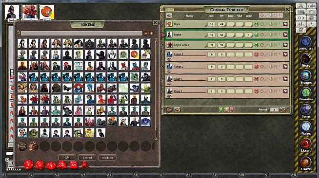 Fantasy Grounds - Fiery Dragon Modern & Sci-Fi Token and Portrait Pack