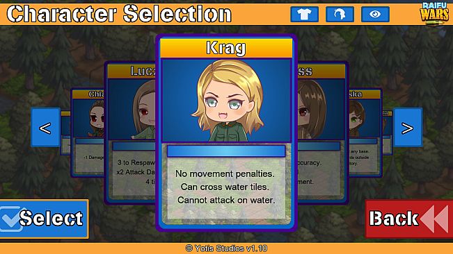 Raifu Wars - Krag Character