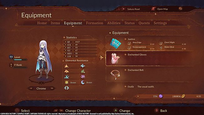 Super Neptunia RPG [Enchanted Series] Equipment Set