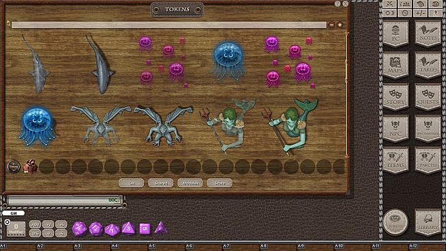 Fantasy Grounds - Jans Token Pack 05 - Aquatic Creatures