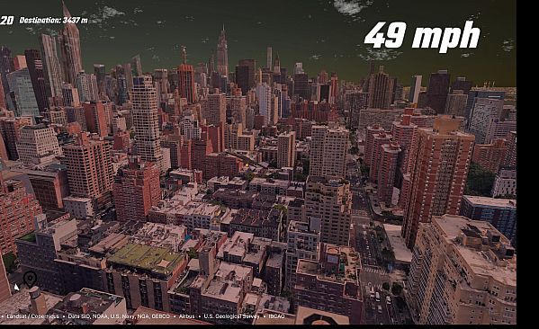 EarthKart: Google Maps Driving Simulator