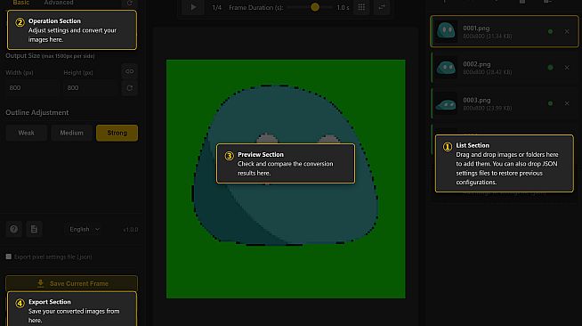 AnimSprite Pixelizer - Convert Hand-drawn Animations to Pixel Art
