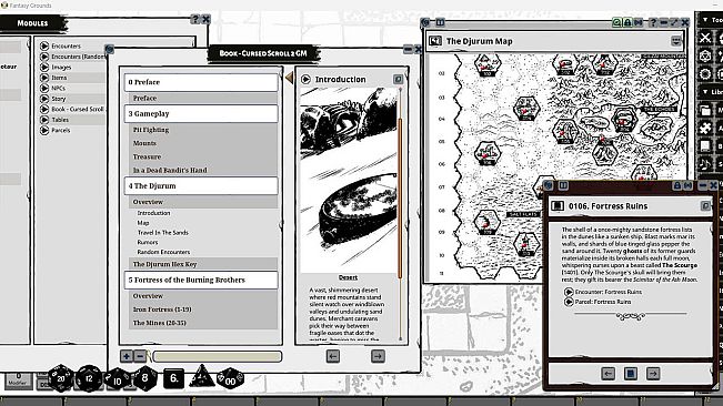Fantasy Grounds - Cursed Scroll Zine, Vol. 2: Red Sands