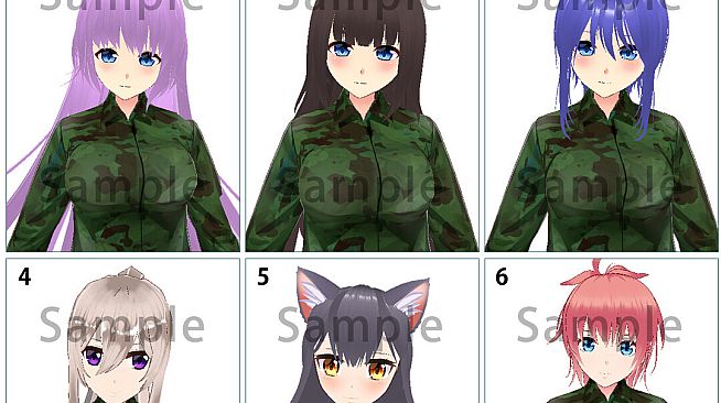 RPG Maker 3D Character Converter - Gee-kun-soft character 14 military uniform 3
