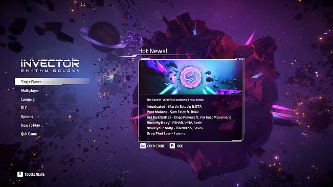 Invector: Rhythm Galaxy - Spinnin' Song Pack