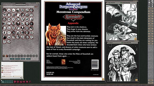 Fantasy Grounds - D&D Classics: MC10 Monstrous Compendium Ravenloft Appendix (2E)