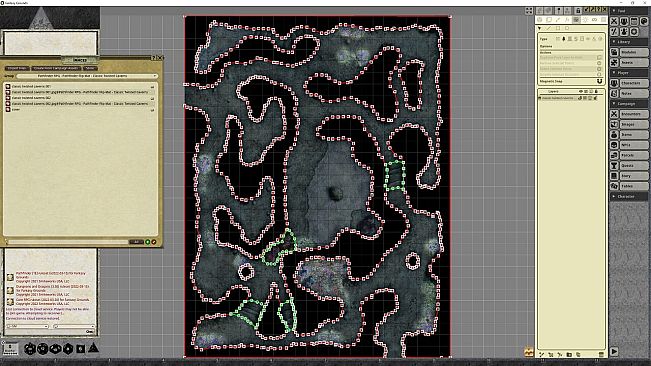 Fantasy Grounds - Pathfinder RPG - Pathfinder Flip-Mat - Classic Twisted Caverns
