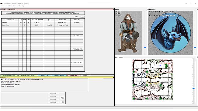 D100 Dungeon Computer Companion