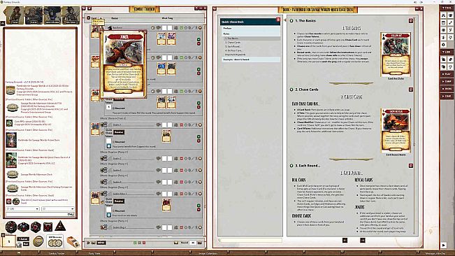 Fantasy Grounds - Pathfinder for Savage Worlds Quick Chase Deck
