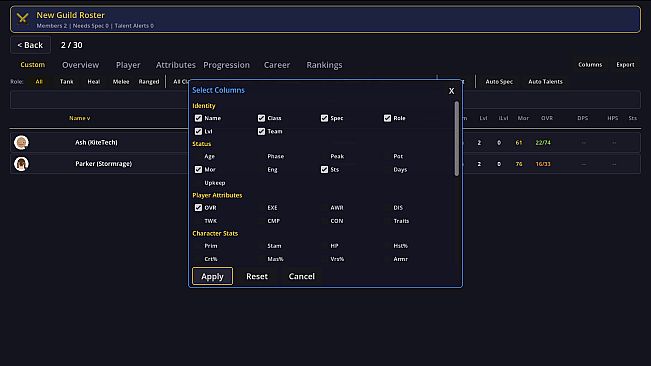Mythic Manager