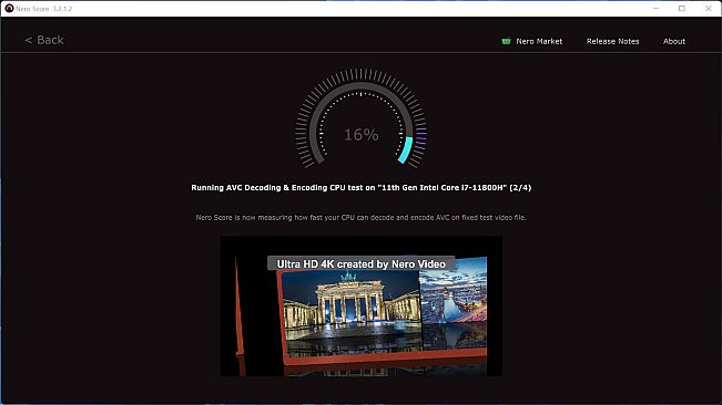 Nero Score - PC benchmark & performance test