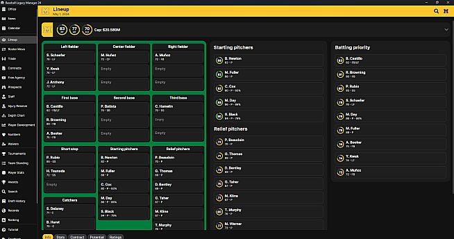 Baseball Legacy Manager 24