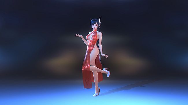 Angel Legion-DLC High-Slit Cheongsam (Red)