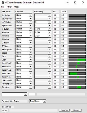 VirZOOM Gamepad Emulator