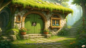 The shadow of the cherry trees