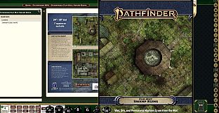 Fantasy Grounds - Pathfinder RPG - Pathfinder Flip-Mat: Swamp Ruins