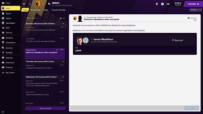 Football Manager 2021 Touch - All Players Interested