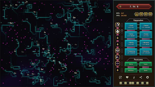 Auto Snakes in Outer Space