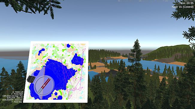 Infinite Orienteering: The Hiker's Path