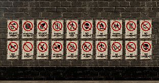 GameGuru MAX Modern Day Asset Pack - Hazard Signs