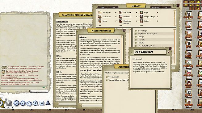 Fantasy Grounds - Setting: Necessary Evil (Savage Worlds)