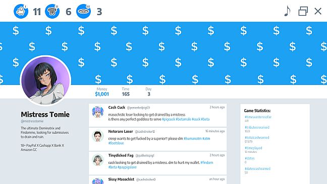 Femdom Stories: Findom Simulator Sex Game