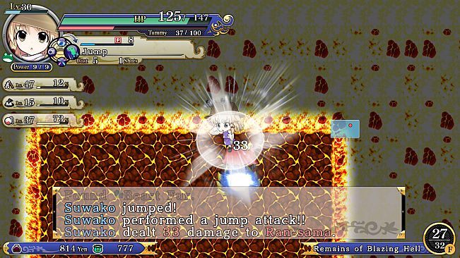 Player character "Suwako Moriya" (Touhou Genso Wanderer -Reloaded-)