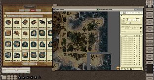Fantasy Grounds - Black Scrolls Tropical Island (Map Tiles Pack)
