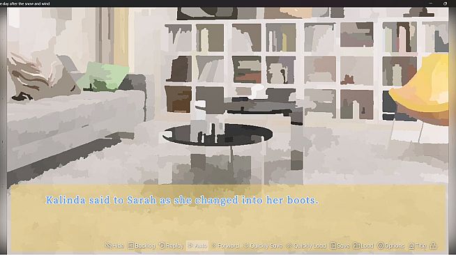 One day after the snow and wind