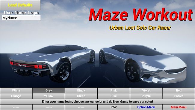 Maze Workout - Urban Lost Solo Car Racer