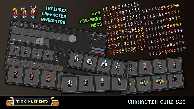 RPG Maker MZ - Time Elements - Character Core Set