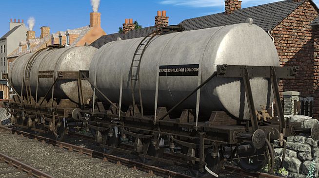 Trainz Plus DLC - UK 6 Wheel Milk Tanker Pack 1