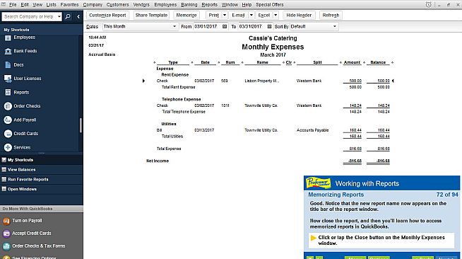 Professor Teaches QuickBooks 2017