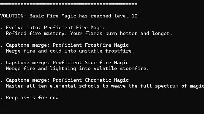 Greywind's Legacy - A Text Based, Skill Progression, RPG