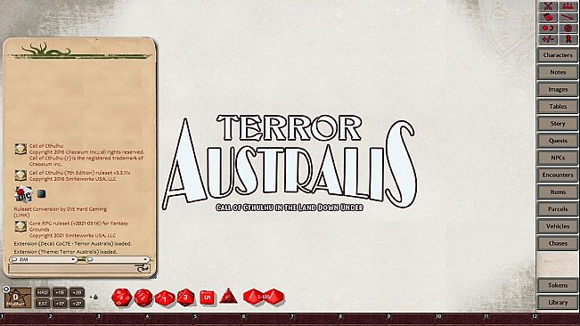 Fantasy Grounds - Terror Australis - 2nd Edition