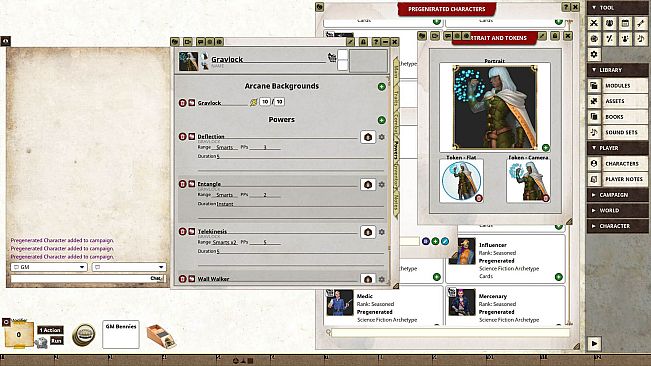 Fantasy Grounds - Science Fiction Archetype Cards
