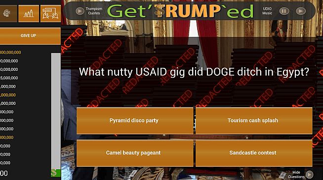 Get'TRUMP`ed Trivia